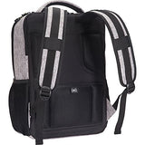 Kenneth Cole Reaction Heathered Polyester 15.6" (RFID) Laptop Backpack Navy W/Gray Pop, One Size
