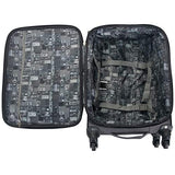 Ben Sherman Houndstooth Hike 20" Lightweight Softside Expandable 4-Wheel Spinner Carry-On Suitcase