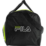 Fila Lasers Small Sports Duffel Bag Gym, Black/Blue One Size