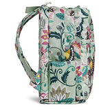 Vera Bradley Lighten Up Grand Backpack, Polyester, Mint Flowers