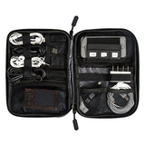 BAGSMART Electronic Organizer Travel Universal Cable Organizer Electronics Accessories Cases for Cable, Charger, Phone, USB, SD Card, Black