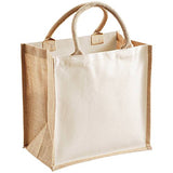 Westford Mill Printers Midi Jute Shopping Bag - 5 Colours Available - Black