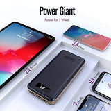 Portable Charger 30000mAh imuto Power Bank X6 USB External Battery Pack Android Cell Phone 3-Port 3.4A Output Fast Charging Compatible with iPhone 12 Pro Max, 11, Samsung S10, iPad, Nintendo Switch