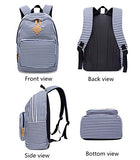 BLUBOON School Backpack for Girls Canvas Bookbag College Laptop Rucksack Women Ladies Travel Daypack Lunch Box Bag Pencil Case