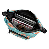 Colourlife Pink Roses Stylish Casual Shoulder Backpacks Laptop School Bags Travel Multipurpose