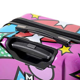 Mia Toro Italy Stars & Kisses Hard Side 24 Inch Spinner, Multi-Color