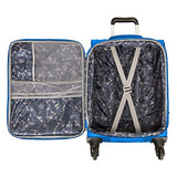 Skyway Mirage 2.0 | 4-Piece Set | 20", 24" and 28" Expandable Spinners, Travel Pillow (Blue Royal)