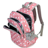 Abshoo Heart Printed School Backpacks For Girls Cute Primary School Bookbags (Pink)
