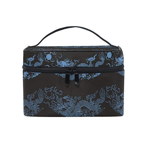 Makeup Bag Sun Dragon Travel Cosmetic Bags Organizer Train Case Toiletry Make Up Pouch