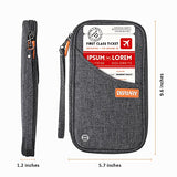 Dew Travel Wallet Rfid Blocking Waterproof Document Organizer Credit Card Clutch Bag, Family