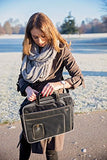 DURAGADGET "Travel Deluxe Lightweight & Tough Protective Laptop Briefcase Carry Case with Padded