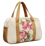 Women'S Peony Abstract Pattern-6 Printed Canvas Duffel Travel Bags Was_19
