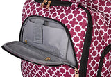 Jenni Chan Medley 2-Piece Set 15" Spinner 311 Bag Travel Tote, Cranberry, One Size