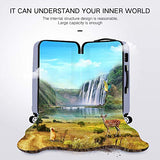 Luggage 2 Piece set Expandable Spinner Hardshell 20inch & 24inch, Silver