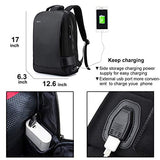 Laptop Backpack Business 15.6 inch Waterproof Secure Crossbody Laptop Backpack Scratchproof Anti-Theft Laptop Rucksack USB Charging and Water Resistant College Slim Office Men Backpack