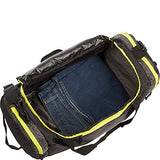 Mancini Leather Goods Travel Packable Duffle Bag (Navy Blue)