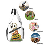 Sam Trick Or Treat Casual Messenger Bag Shoulder Bag Small Body Large Capacity Backpack Travel and Hiking Fashion Shoulder Bag