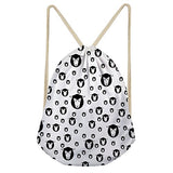 Bigcardesigns Drawstring Backpack Rucksack Shoulder Outdoor Sport Bag Sheeps