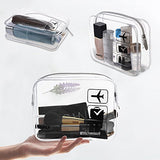 (3 Pack) Anrui Tsa Approved Clear Toiletry Bag Travel Carry On Airport Airline Compliant Bag