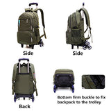 Fanci Waterproof Elementary Trolley Rolling School Backpack Book Bag for Boys Middle High Wheeled