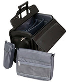 Wheeled Pilot Case Rolling 17.3" Laptop Roller Bag Briefcase Hand Luggage Flight Cabin