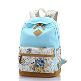 Schoolbag for High School,MeiLiio 3 Pcs/Set Fashion Studen Backpack Sets with Zipper Lunch Bag &