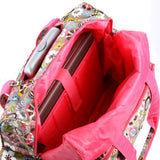 Olympia Deluxe Fashion Rolling Overnighter, Tulip, One Size