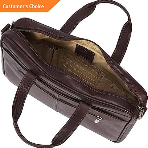 Sandover Piel Hidden Pocket Laptop Briefcase 3 Colors Non-Wheeled Business Case NEW | Model LGGG