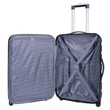 Travelers Club Luggage 3-Piece Expandable Hardsided 2-in-1, Black Luggage Set One Size