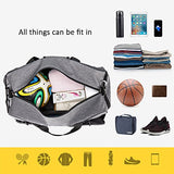Gym Duffel Bag Sports Travel Tote Bag Overnight for Men and Women with Shoe Compartment, Wet