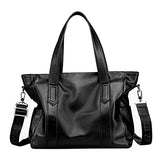 Saierlong New Mens Black Genuine Leather Briefcase Shoulder Laptop Business Bag