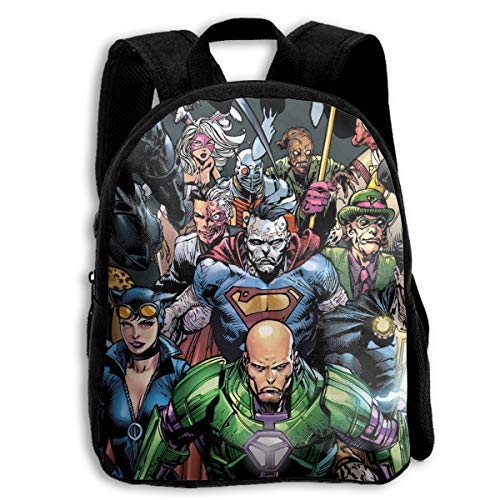 Vill-ains SuperHero Kids Backpack Children Bookbag Cool School Bag For Teen,Boys&Girls