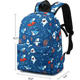 CAMTOP Preschool Backpack for Kids Boys Toddler Backpack Kindergarten School Bookbags (Cute Shark-Navy)