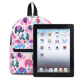 Lightweight Canvas Backpack For Women, Teens And Kids (Elephant Pink Small V2)