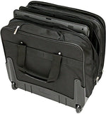 Executive Laptop Roller Bag Wheeled Pilot Case Briefcase Overnight & 15" - 17" Laptop Compartment
