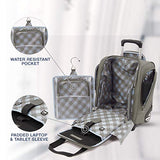Travelpro Luggage Maxlite 5 15" Lightweight Carry-on Rolling Under Seat Bag, Slate Green