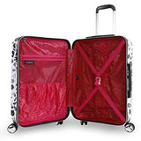 Lightweight Polycarbonate Winter Leopard 29" Hardside Spinner Upright Suitcase