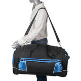 Bellino 30" Rolling Duffel, Black and Blue, One Size
