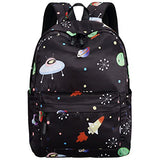 Kids Preschool Backpack for Boys Girls Kindergarten Toddler Bookbag Water Resistant (Black Space-S/24)