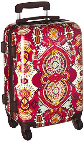 Sakroots Women's New Adventure Suitcase 20'' Hard Side, Ruby Wanderlust