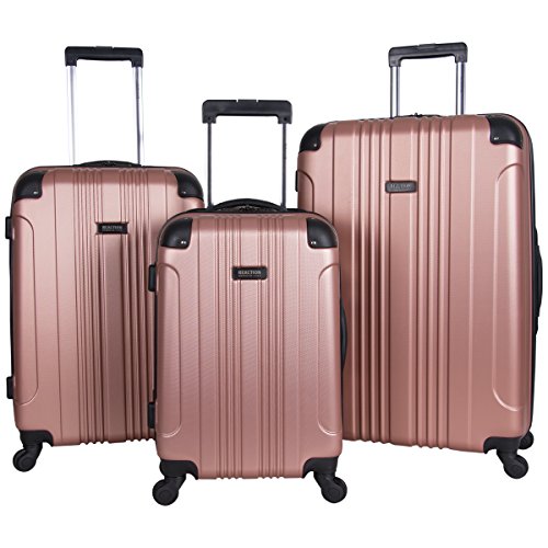 Kenneth Cole Reaction Out Of Bounds Abs 4-Wheel Luggage 3-Piece Set 20", 24" And 28" Sizes, Rose