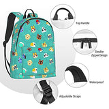 Ani-mal Cro-ss-ing Backpack Unisex Business Travel Laptop Backpack Fashion Lightweight Adjustable Double Strap Shoulder Bookbag Daypack Bookbag for Men Women College Outdoor Work Travel Gift