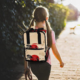 LORVIES Retro Japanese Martial School Bag for Student Bookbag Teens Travel Backpack Casual Daypack Travel Hiking Camping