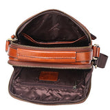 Bison Denim Stylish Soft Leather Bags For Men, Sling Pack Backpacks,Crossbody Multipurpose