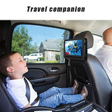 DR. J 12.5" Portable DVD CD Player 10.5" HD Swivel Screen with 5 Hours Rechargeable Battery, Region-Free Video Player with Remote Control and AV Cable Sync TV with Car Charger, Red Color in Stock