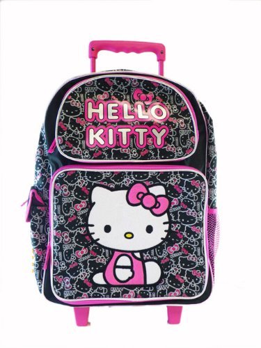 Hello Kitty Small Rolling Backpack - Sanrio Hello Kitty Small Rolling School Bag