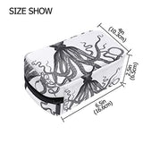 Toiletry Bag Sugar Skull Octopus Womens Beauty Makeup Case Brush Cosmetic Organizer