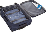 AmazonBasics Softside Spinner Luggage - 21-inch, Carry-on/Cabin Size, Navy Blue