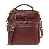 Banuce Small Vintage Full Grain Italian Leather Messenger Bag for Men Tote Satchels Crossbody Bag