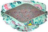 Vera Bradley Iconic Compact Weekender Travel Bag, Signature Cotton, Mint Flowers